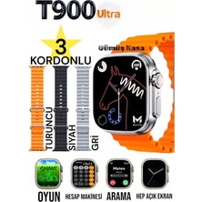 Özbience T900 Ultra Akıllı Saat, Uzun Pil, Sağlık Takip, Konuşma Özelliği, Ios/android