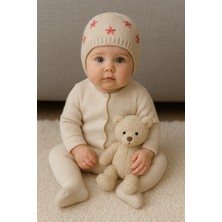 Greenmoon Dış Kısmı Örme Iç Kısmı %100 Pamuk Bebek Bere