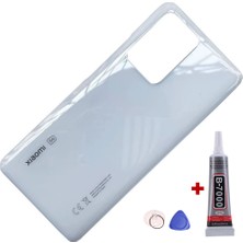 Yedcom Xiaomi Mi 11T Pro Beyaz Arka Pil Batarya Kapağı Arka Kapak Yapışkan Ve Sökme Aparatıyla Beraber Full Set