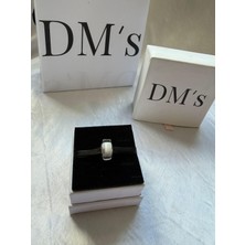 DMs Silver Beyaz Mini Murano Gümüş Charm'ı