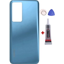 Yedcom Xiaomi Mi 12T Mavi Arka Pil Batarya Kapağı Arka Kapak Yapışkan Ve Sökme Aparatıyla Beraber Full Set