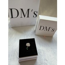 DMs Silver Açan Parlak Gül Gümüş Charm'ı