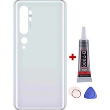 Yedcom Xiaomi Mi Note 10 Pro Beyaz Arka Pil Batarya Kapağı Arka Kapak Yapışkan Ve Sökme Aparatıyla Beraber Full Set