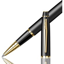 Scrikss Roller Kalem 35 Noble Mat Siyah Altın ( Isim Yazdırılabilir Detay Açıklamada )