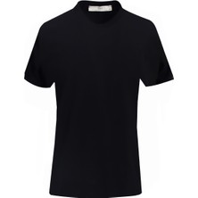 Uki Siyah Bisiklet Yaka T-Shirt