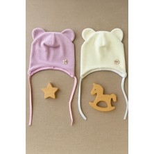 Greenmoon Dış Kısmı Polar Iç Kısmı %100 Pamuk Bebek Bere