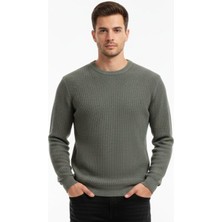 Uki Haki Bisiklet Yaka Triko Kazak