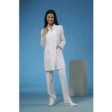 Monotıp Önlük Orta Boy Ceket Yaka  Oturtmalı Model Bayan