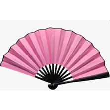 MUHTELİFİÇGİYİM Plastik Kumaş Yelpaze 12'li Pembe