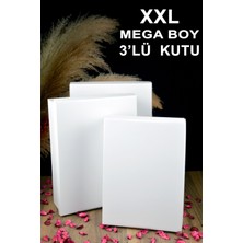 Adenz Gelin Bohçası Çeyiz Kutusu 3'lü Set - Hediye Kutusu - 1. Sınıf Saten Kurdeleli Çeyiz Listesi