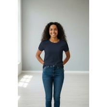 Lyvean Bisiklet Yaka Regular Kısa Kollu Tshirt