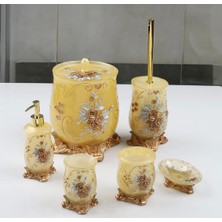 CITY gold 6 Parça Polyester Banyo Seti