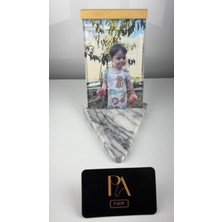 Palpe Mermer Cam Fotoğraf Çerçevesi Dekoratif Obje Biblo Salon Aksesuar Sehpa Masa Konsol Ofis Salon Dekor