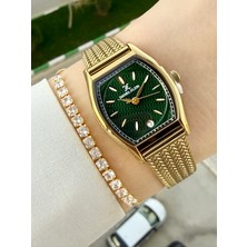 Daniel Klein Hasır Kordon Altın Renk Kadın Kol Saati ve Bileklik