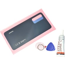 Yedcom Xiaomi Mi 12 Lite Siyah Arka Pil Batarya Kapağı Arka Kapak Yapışkan Ve Sökme Aparatıyla Beraber Full Set