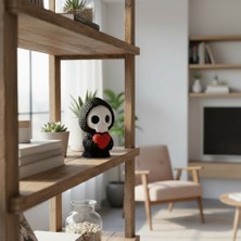 Next Craft Biblo Hayalet Kalpli Figür 3D Baskı Çocuk Odası Genç Odası Ofis Vs. Kullanıma Uygun 6,5 cm Boyunda