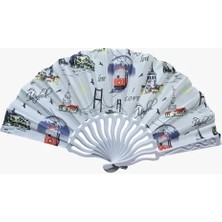 Osense Plastik Kumaş Yelpaze 12'li Istanbul