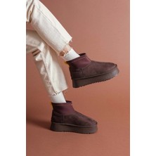 Mirelle Cuen Kahverengi Süet Bot