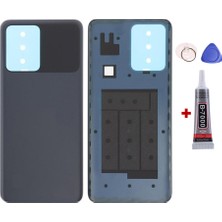 Yedcom Xiaomi Poco X5 Siyah Arka Pil Batarya Kapağı Arka Kapak Yapışkan Ve Sökme Aparatıyla Beraber Full Set
