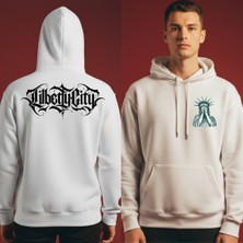 Etoile Studio Kapşonlu 3 Iplik Kokteyl Oversize Sweatshirt - Unisex Rahat Kalıp, Sokak Modası, Günlük Stil
