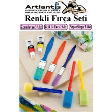 Artlantis Fırça Seti 6 Lı Plastik Sap Resim Fırçası 1 Paket Suluboya Akrilik Boya Guaj Boya Yağlı Boya Fırca Seti