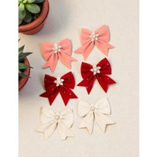 Initium Kadife Incili Fiyonk Toka Seti (6 Parça)