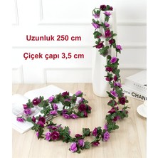 Ekozi Home Yapay Gül Sarmaşık Çiçek 250 cm