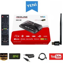 S50 Full Hd Uydu Alıcısı, Wi-Fi, Youtube, Scart, Av Kablo, Tüplü Tv Uyumlu
