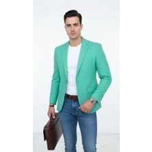 Erkek Slim Fit Blazer Ceket – Plus Scorpion Tek Düğmeli Spor & Klasik Kombin
