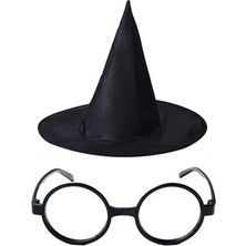 Skygo Harry Potter Büyücü Şapkası ve Harry Potter Büyücü Gözlüğü Siyah Renk