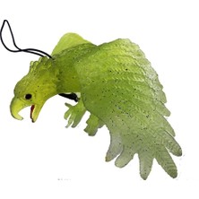 Skygo Yeşil Renk Yumuşak Plastik Şaka Kartal Yarasa Anahtarlık Şaka Malzemesi