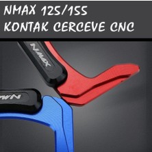 Nmax 125/155 2021-2024 Kontak Çerçeve Cnc Aksesuar Alt Kapak Kırmızı Renk