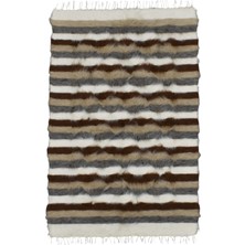 Kilim Antik El Dokuma Tiftik Yün Siirt Battaniyesi Kilim 0505 - Yeni - Çok Renkli