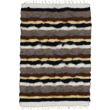 Kilim Antik El Dokuma Tiftik Yün Siirt Battaniyesi Kilim 0483 - Yeni - Çok Renkli