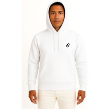Bahriyeli Collection Kapüşonlu O Harfi Cep Baskılı Unisex Sweatshirt