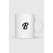 Bahriyeli Collection  B Harfi Baskılı Kupa Bardak