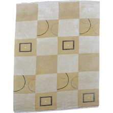 Kilim Antik El Dokuma 6m2 Ipekli Nepal Yün Salon Halısı 0434 - Yeni - Çok Renkli