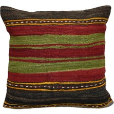 Kilim Antik El Dokuma Dekoratif Kilim Kırlent Yastık Kılıfı 0949 - Yeni - Çok Renkli