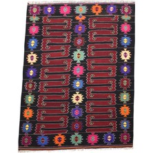 Kilim Antik El Dokuma Balıkesir Yörük Yün Kilim 0489 - Yeni - Çok Renkli