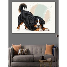 Tablo Mega Sevecen Bernese Dağ Köpeği Dekoratif Kanvas - Mdf Ahşap Tablo