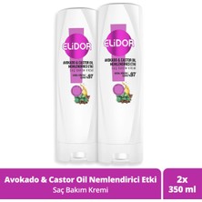 Elidor Saç Bakım Kremi Avokado ve Castor Oil Nemlendirici Etki 350 ml X2
