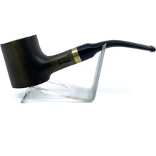 Pipsan Poker Altın Renk Bilezik 9mm Filtreli Çift Ağızlıklı Pipo - Yeşil