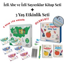 Akademik Zeka 3 Yaş Etkinlik Seti (6 Kitap 196 Etkinlik) - Izli Abc ve Sayıcıklar Kitabları Oluklu Seti