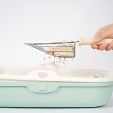 Hediye Bahçesi Ahşap Saplı Metal Kum Temizleme Küreği