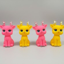 Hediye Bahçesi Evcil Hayvan Sesli Geyik Şeklinde Plastik Oyuncak