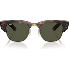 Ray-Ban RB0316S 990/31 50 Mega Clubmaster Unisex Kare Kırçıllı Kahverengi Güneş Gözlüğü