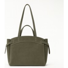 Masilya Brand Makyaj Çanta Hediyeli Dikiş Detaylı El ve Kol Çantası Süet Kumaş Nova