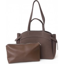 Masilya Brand Makyaj Çanta Hediyeli Dikiş Detaylı El ve Kol Çantası Süet Kumaş Nova