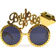 Skygo Altın Renk Bride To Be Yazılı Gelin Gözlüğü 15X10 cm