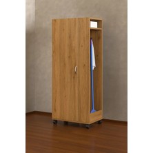 T Designo Tarçın Paspas,süpürge-Temizlik Malzeme Dolabı- Çok Amaçlı Dolap Paspas- Banyo Dolabı - 80 cm